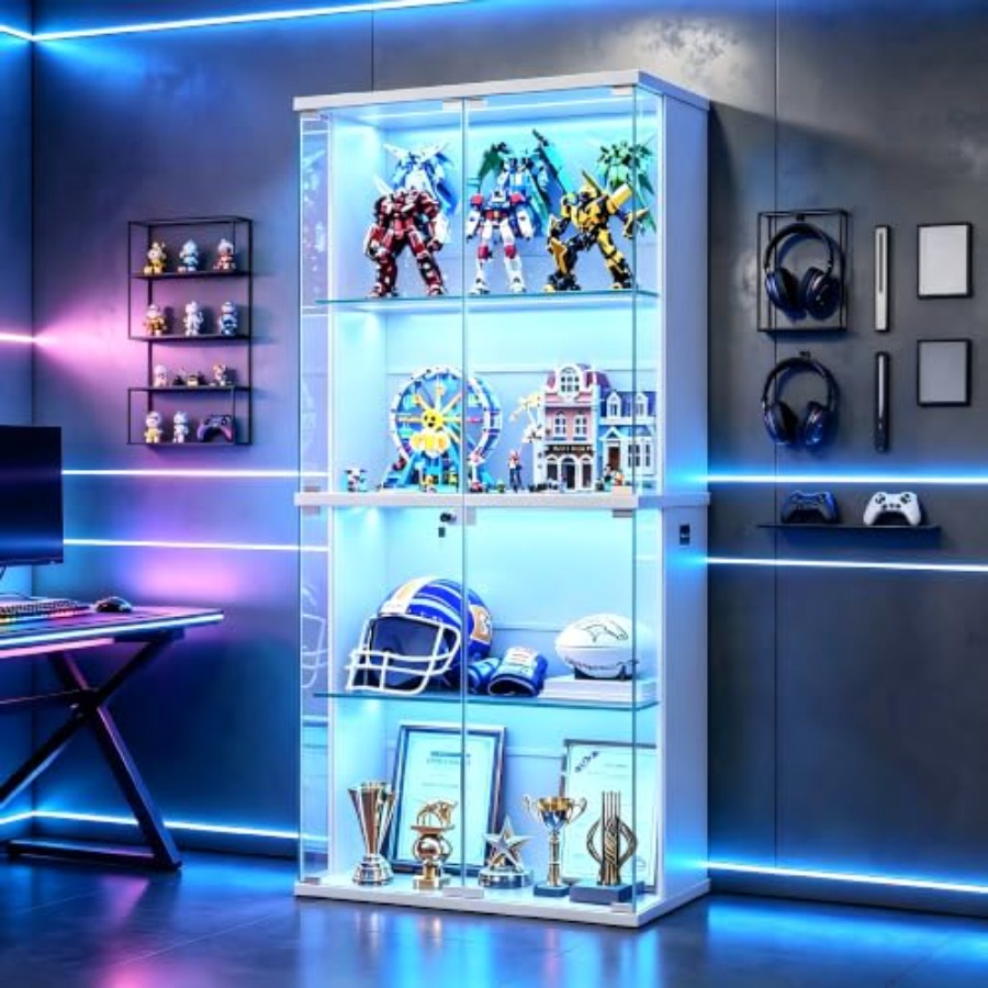 Books - 66 cm Glasvitrine für Sammlerstücke, Spielzeug,