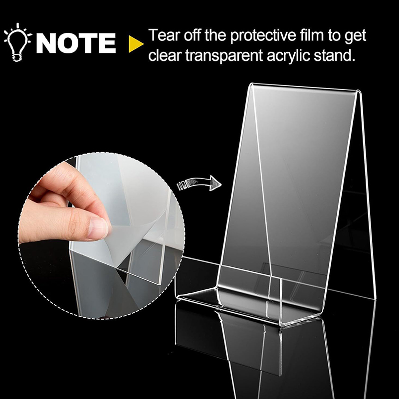 Clear Acrylic Book Stand Holder - 1 Stück Acryl-Comic-Buch-Displayständer, transparenter Buchhalter, Zeitschriftenrahmen,