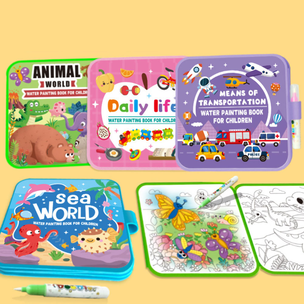 Kinder Magie Wasser Malbücher  – Reusable Water Magic Coloring Book Bewertung und Preis