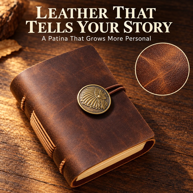 Mini Handgefertigtes Leder-Rei – Vintage Leather Journal Notebook Bewertung und Preis