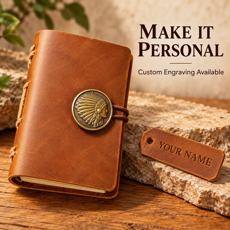 Mini Handgefertigtes Leder-Rei – Vintage Leather Journal Notebook Bewertung und Preis