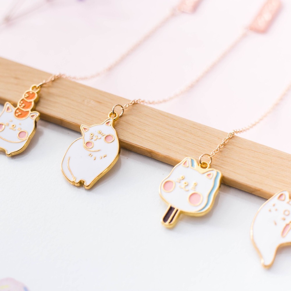 4 Teile/satz Kawaii Weiß Kätzc – Stationery Books Bewertung und Preis