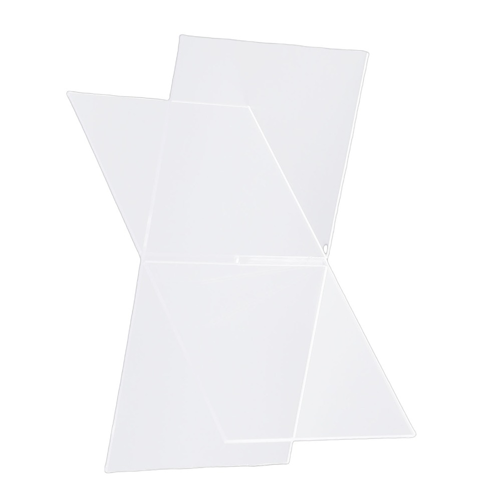 1 Set X-förmiger Acryl-Buchstä – Clear Acrylic Book Stand Holder Bewertung und Preis