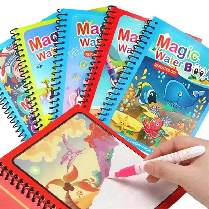 1 Buch + 1 Stift Wiederverwend – Reusable Water Magic Coloring Book Bewertung und Preis